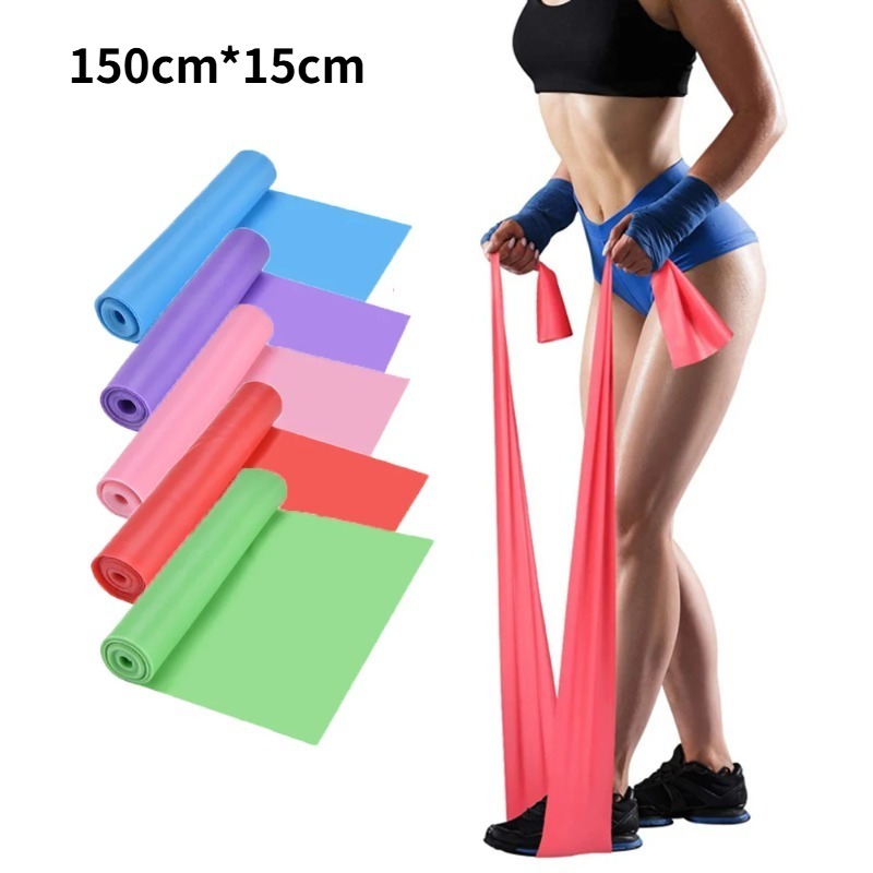 Home Gym Routine - Natürliche Latex-Widerstandsbänder, Elastische Trainingsbänder für Yoga,