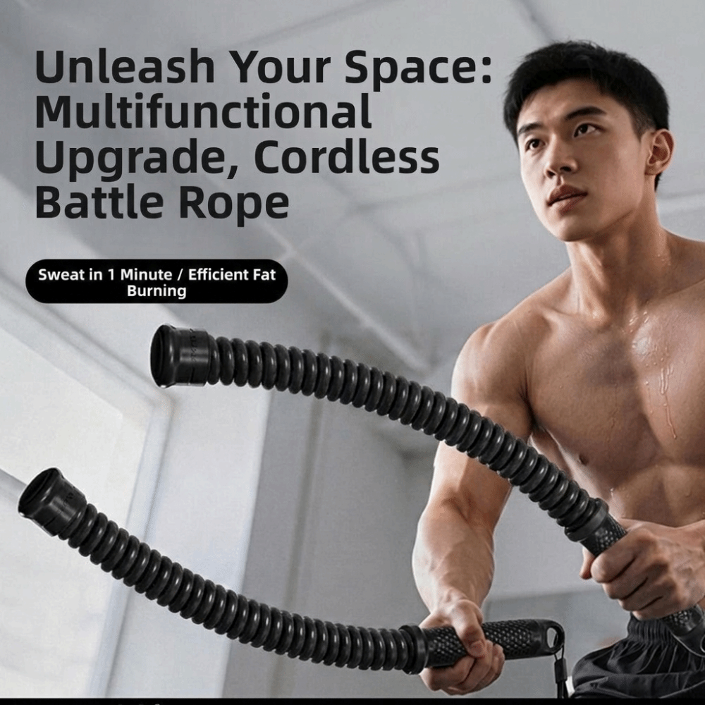 Battle Rope Heavy - 2 Stück Rutschfester Griff Kabelloser Battle