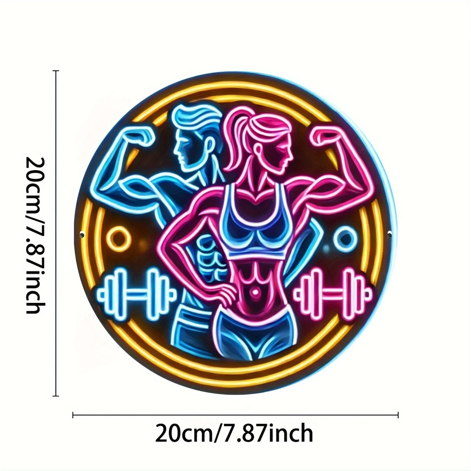 2D Metallschild Fitness-Studio – Home Gym Neon Sign Bewertung und Preis