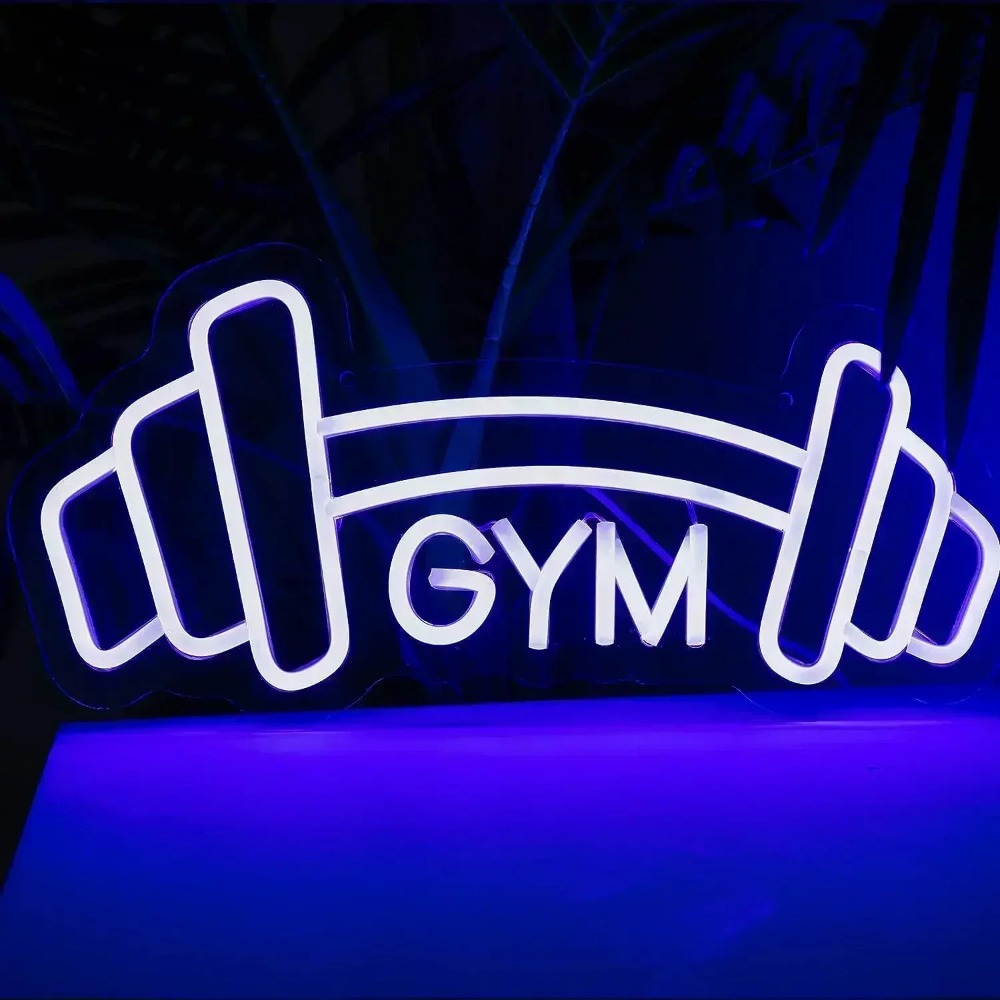 Lang hantel Fitness studio Leu – Home Gym Neon Sign Bewertung und Preis