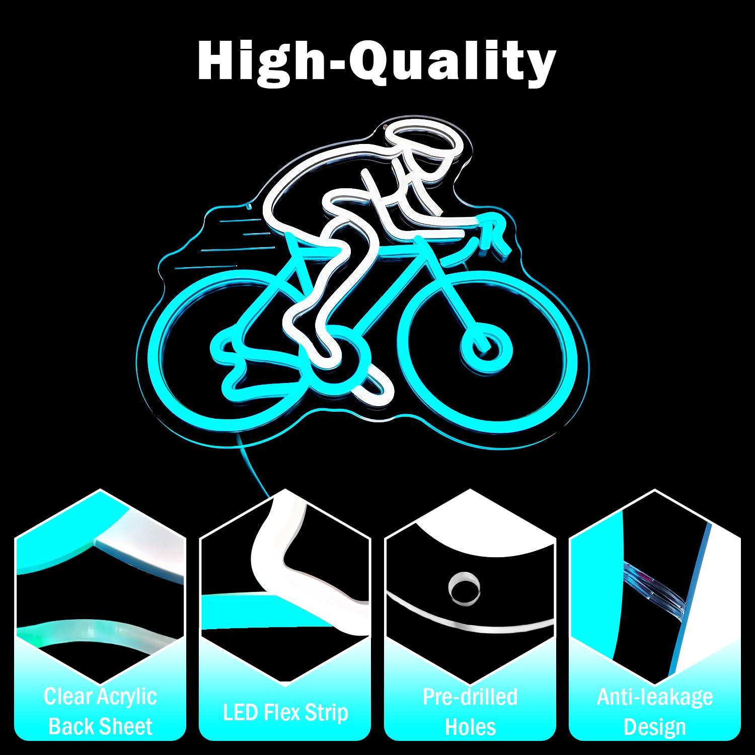 Fahrradfahrer Neon-Schild Dimm – Home Gym Neon Sign Bewertung und Preis